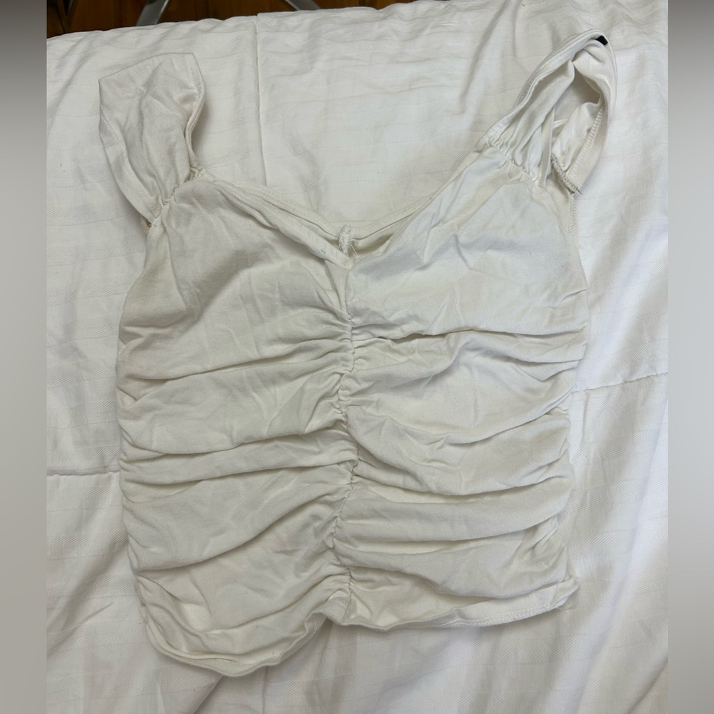 Women's White Crop Top